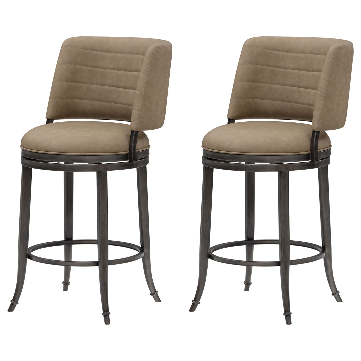 Torres - Upholstered Swivel Counter Height Barstool