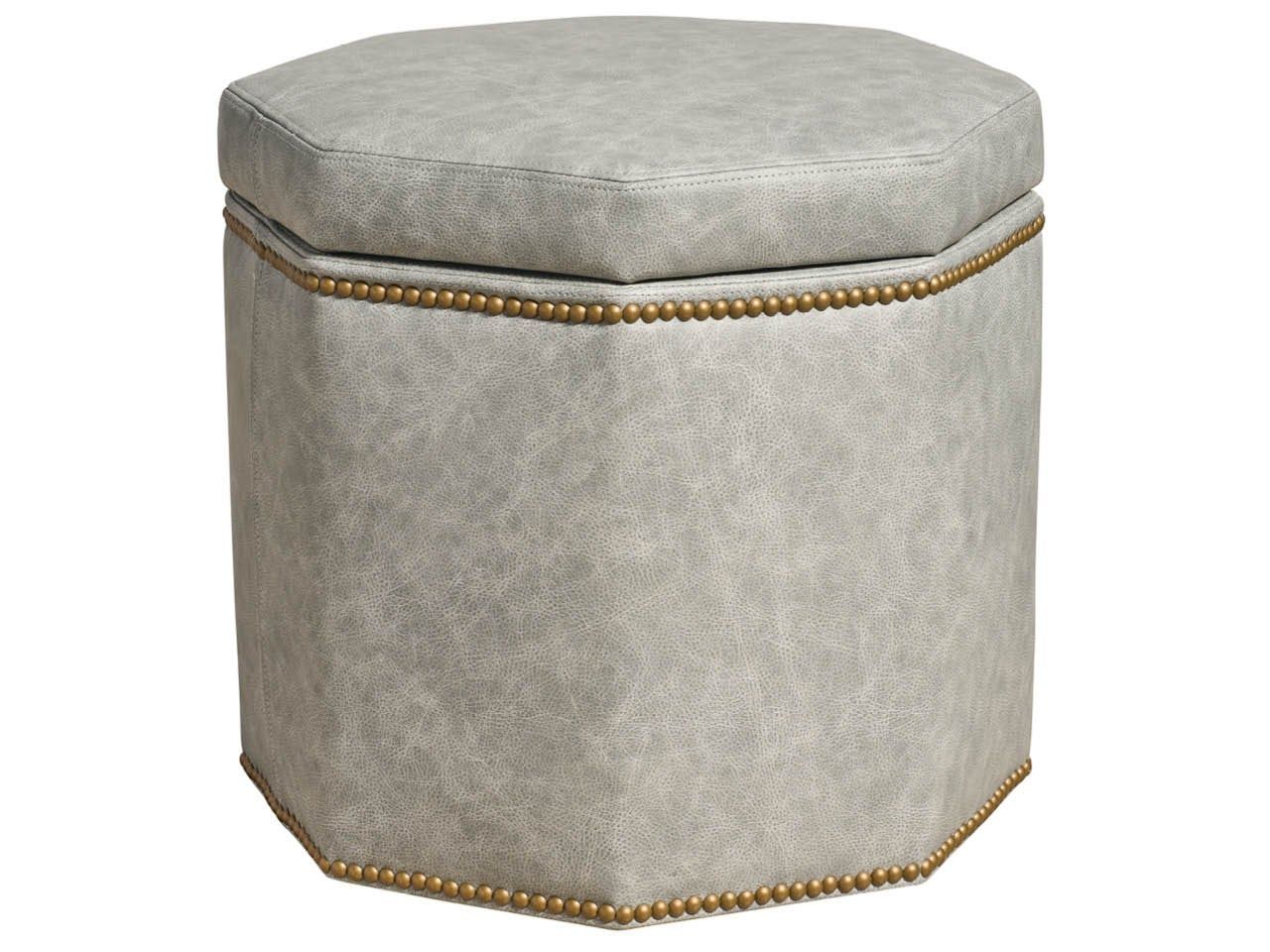 Conrad - Small Storage Ottoman, Special Order - Gray