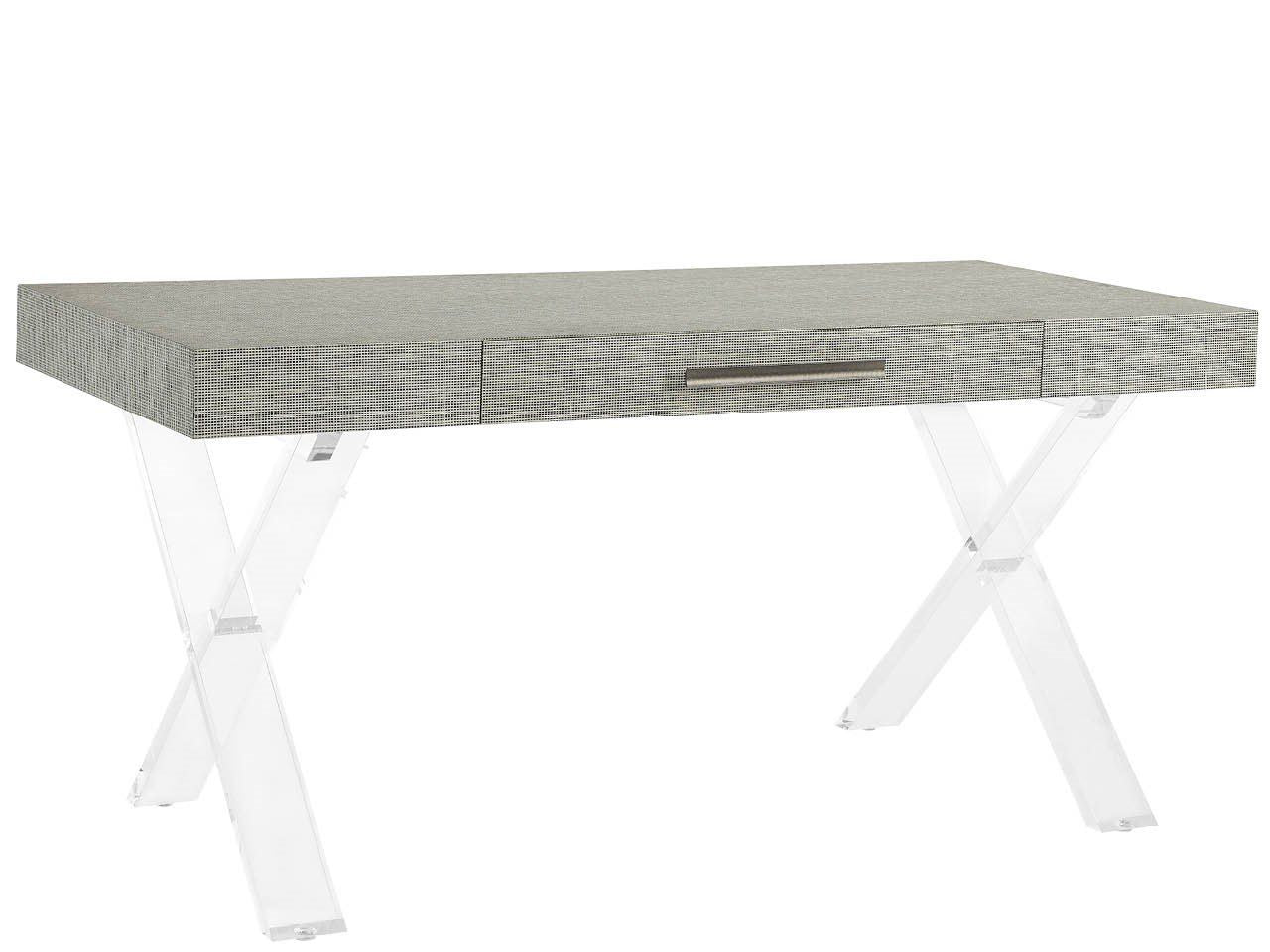 Oasis - Seascape Writing Desk - Gray / White