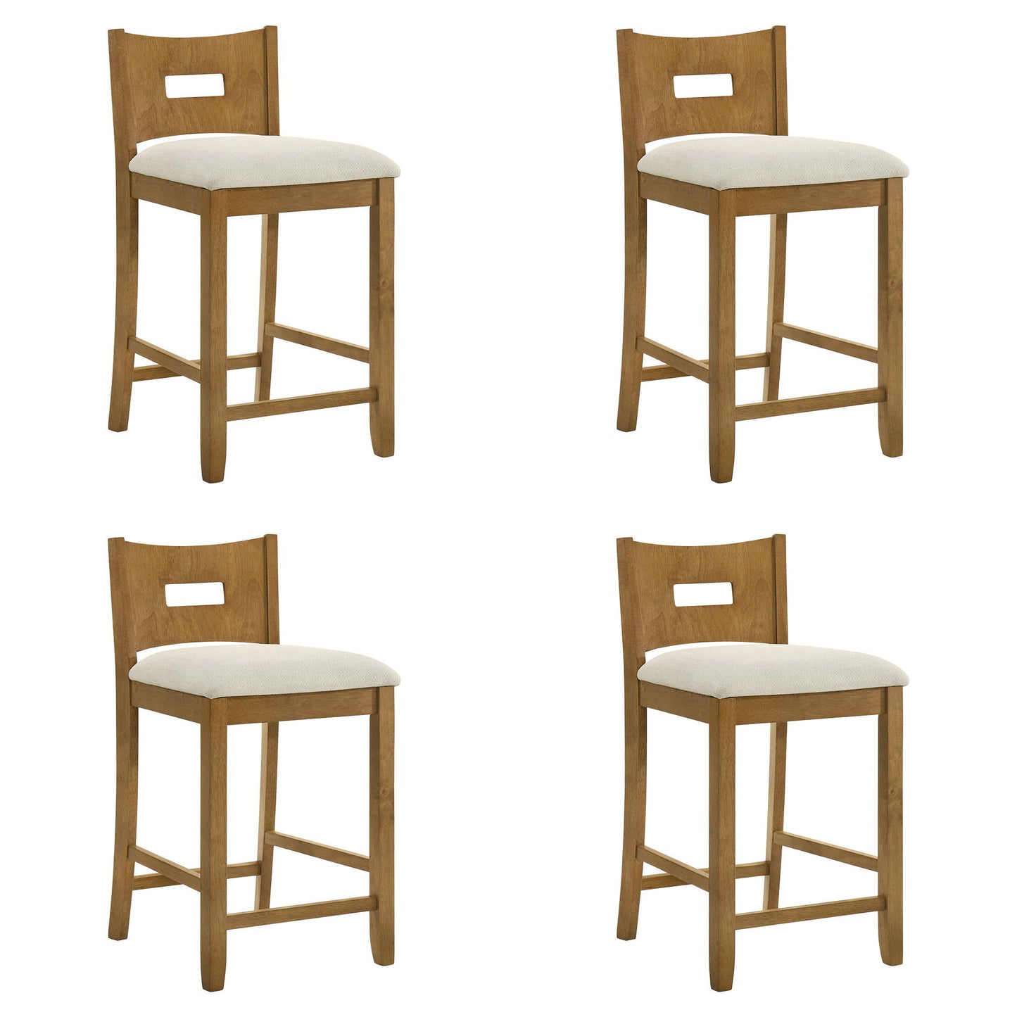Ren - 26" Counter Height Rubberwood Barstool