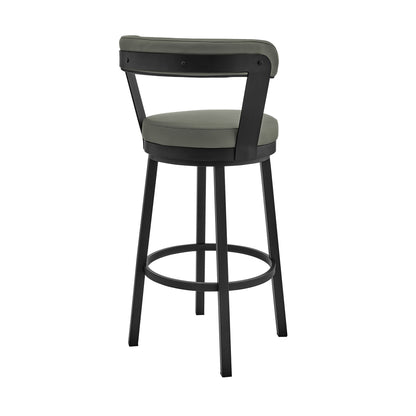 Kobe - Swivel Bar Stool - Black Finish