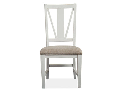 Heron Cove - Dining Side Chair With Upholstered Seat (Set of 2) - Chalk White