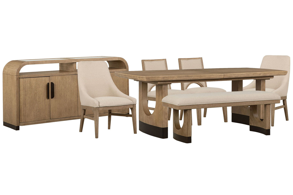 Tristan - Extendable Trestle Dining Table Set