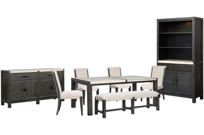 Plum Creek - 8 Piece Rectangular Dining Table Set