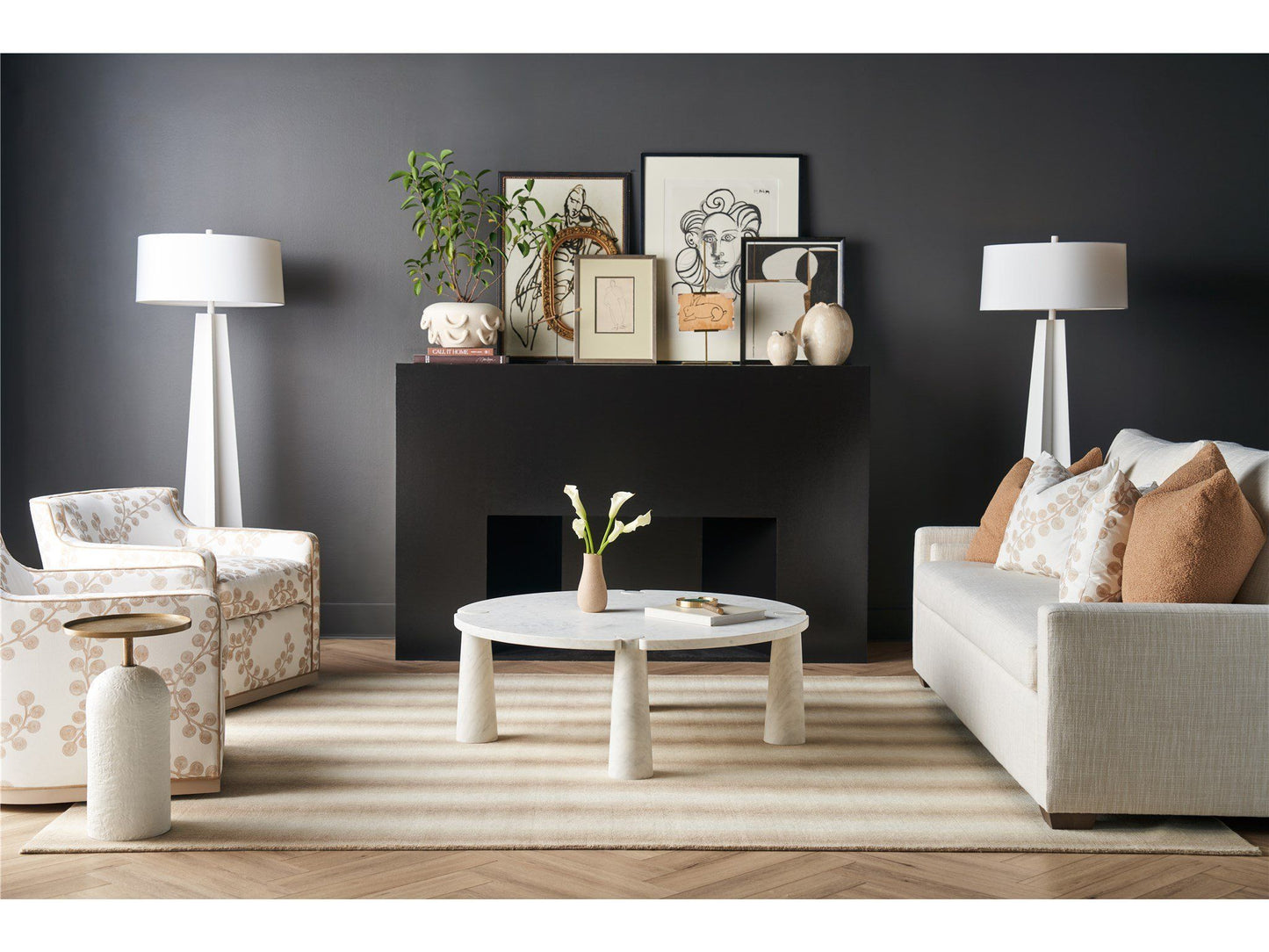 Modern - Sienna Martini Table - White