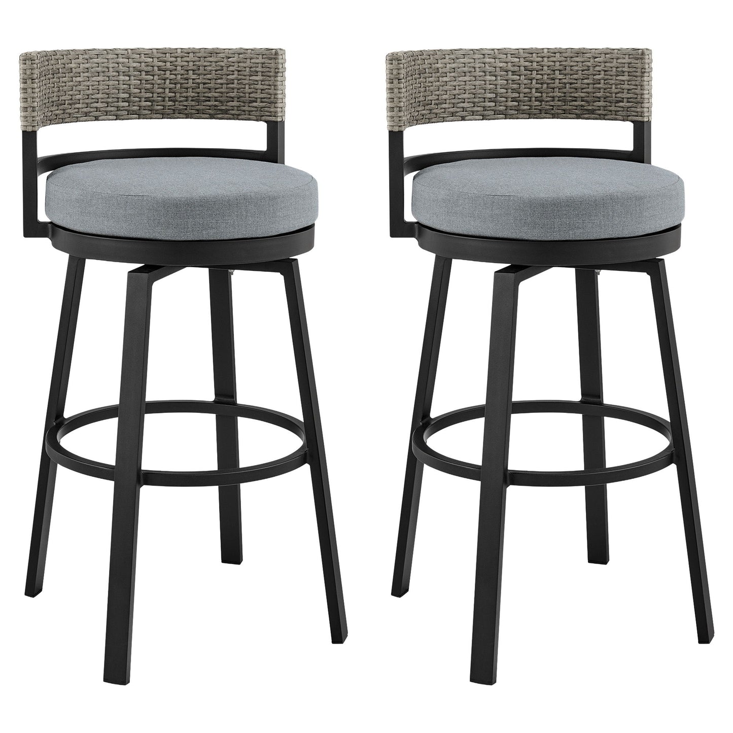 Encinitas - Outdoor Patio Swivel Bar Stool Set