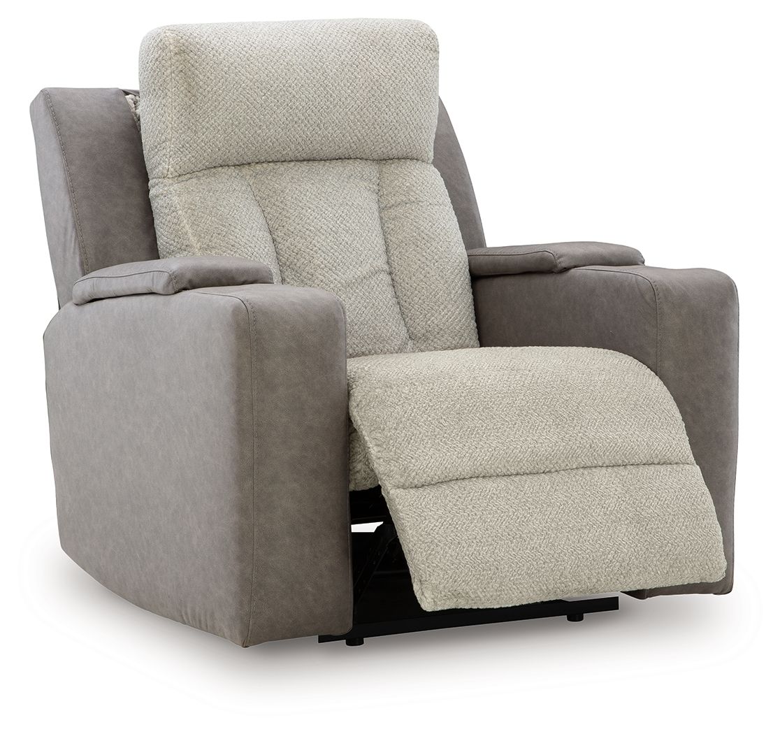 WhipLash - Power Recliner With Adj Headrest - Sisal