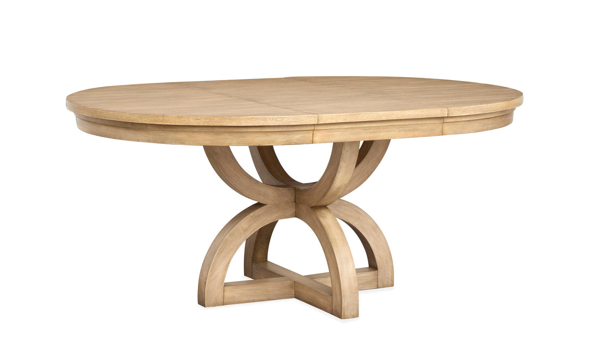 Coventry - Extendable 48" Round Dining Table - Honey Maple