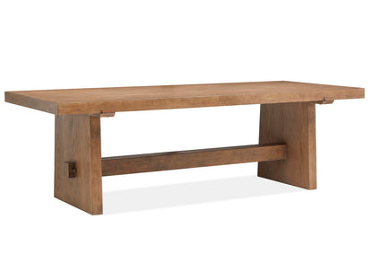 Lindon - Trestle Dining Table - Belgian Wheat