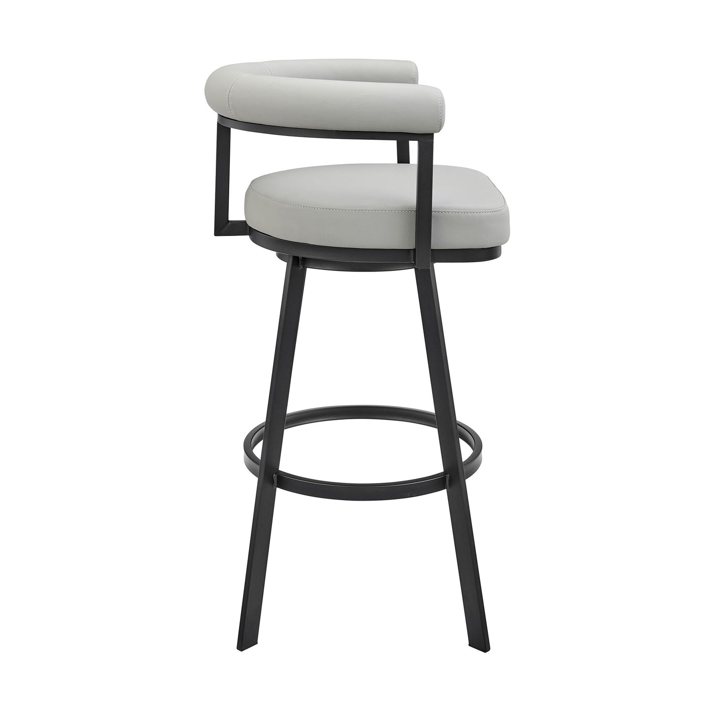 Nolagam - Swivel Bar Stool - Black Metal