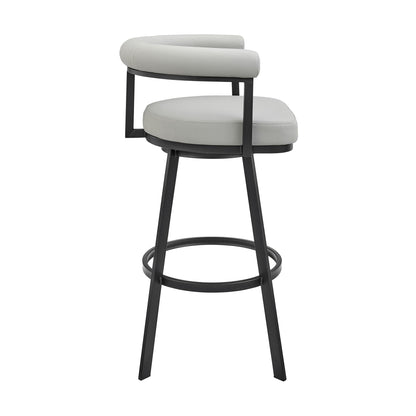 Nolagam - Swivel Bar Stool - Black Metal