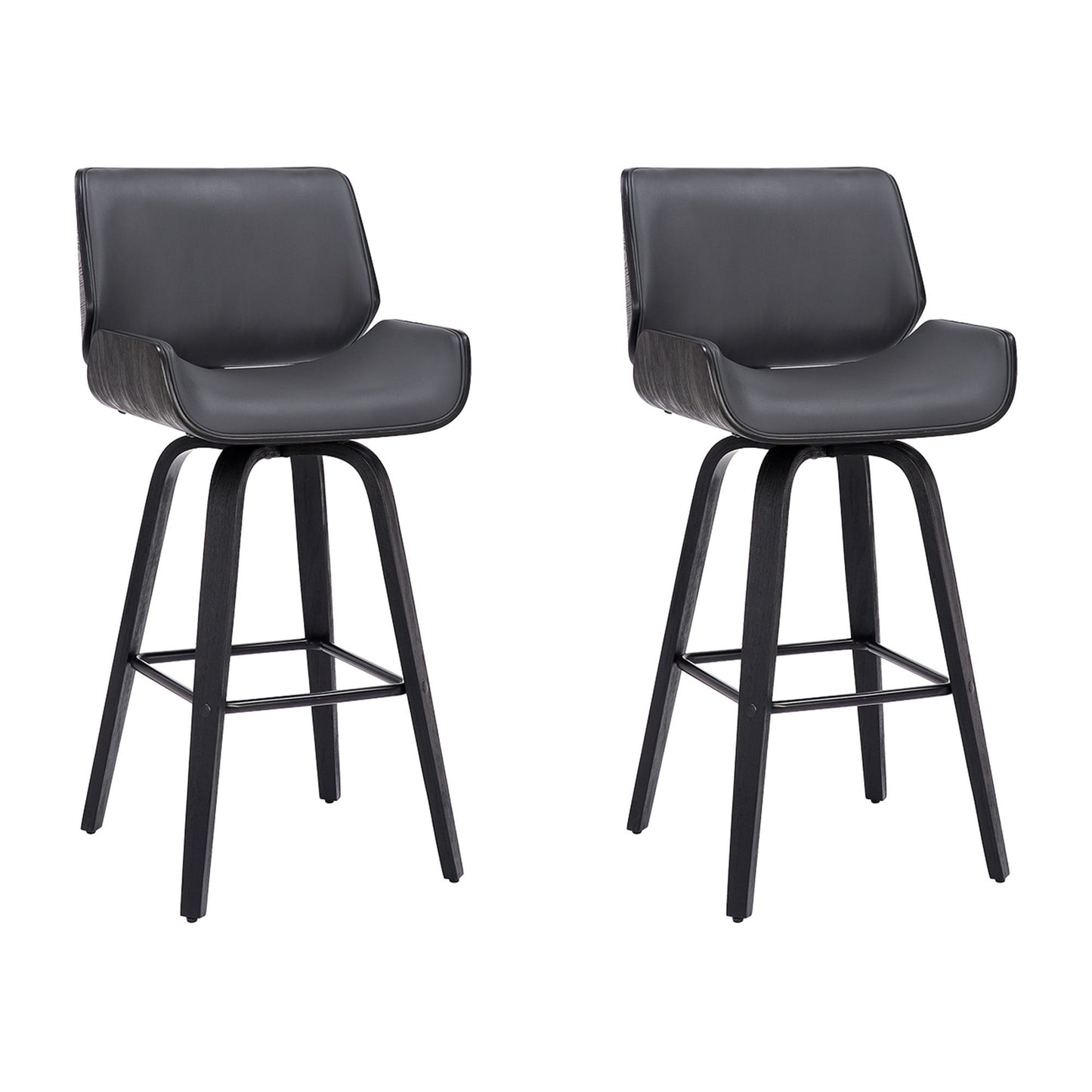 Tyler - 26" Counter Height Swivel Bar Stool With Black Frame