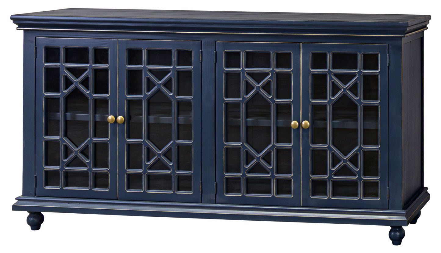 Walker - Console With 4 Glass Doors