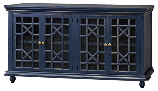 Walker - Console With 4 Glass Doors