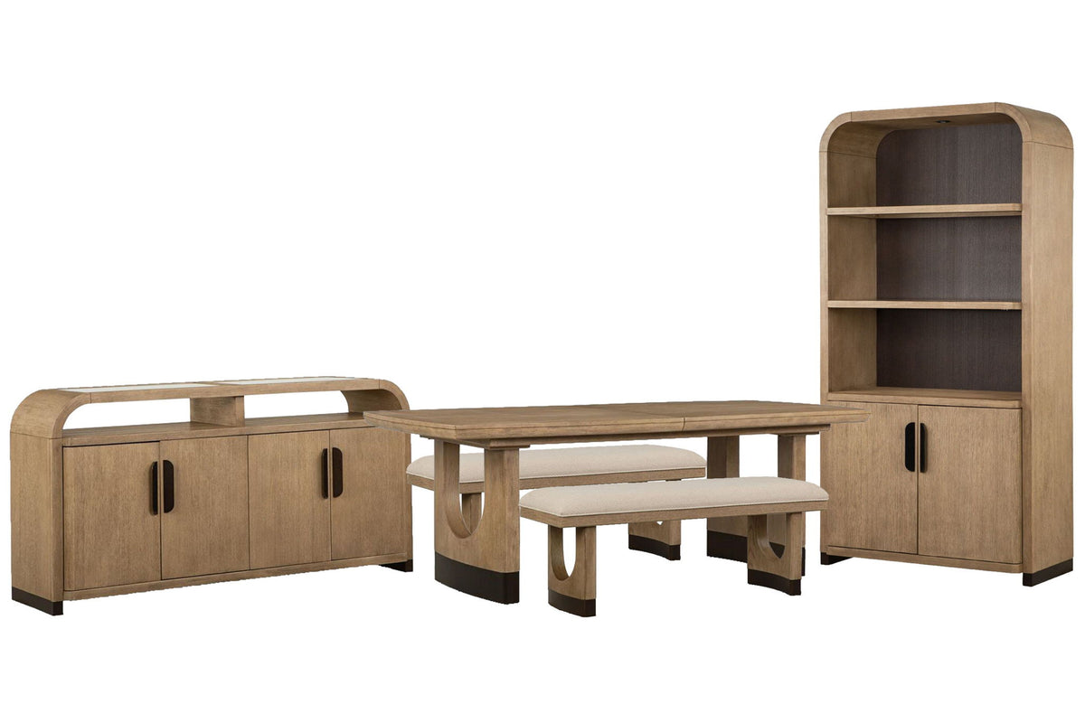Tristan - Extendable Trestle Dining Table Set