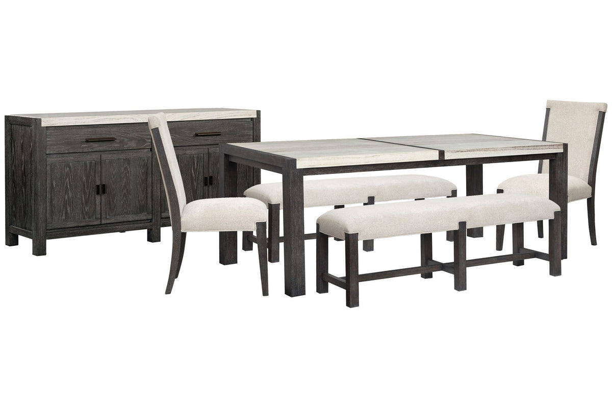 Plum Creek - 6 Piece Rectangular Dining Table Set