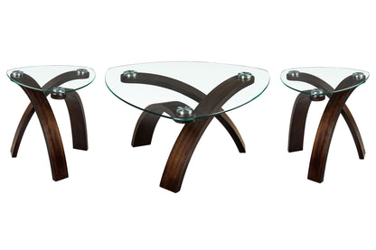Allure - Pie Shaped Cocktail Table Set