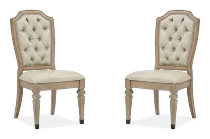 Marisol - Dining Side Chair With Upholstered Seat and Back (Set of 2) - Fawn