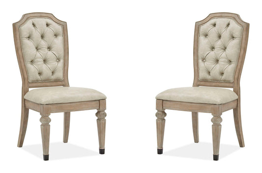 Marisol - Dining Side Chair With Upholstered Seat and Back (Set of 2) - Fawn
