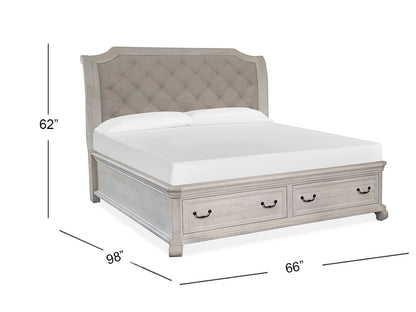 Bronwyn - Sleigh Storage Bed
