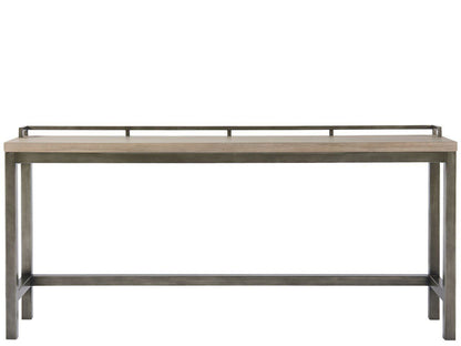 Curated - Mitchell Console Table With 3 Stools - Dark Brown