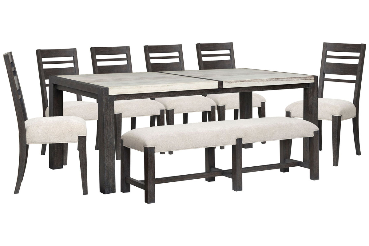 Plum Creek - 8 Piece Rectangular Dining Table Set