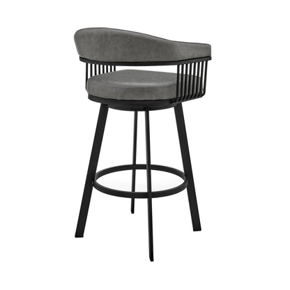 Bronson - Swivel Bar Stool - Black Finish