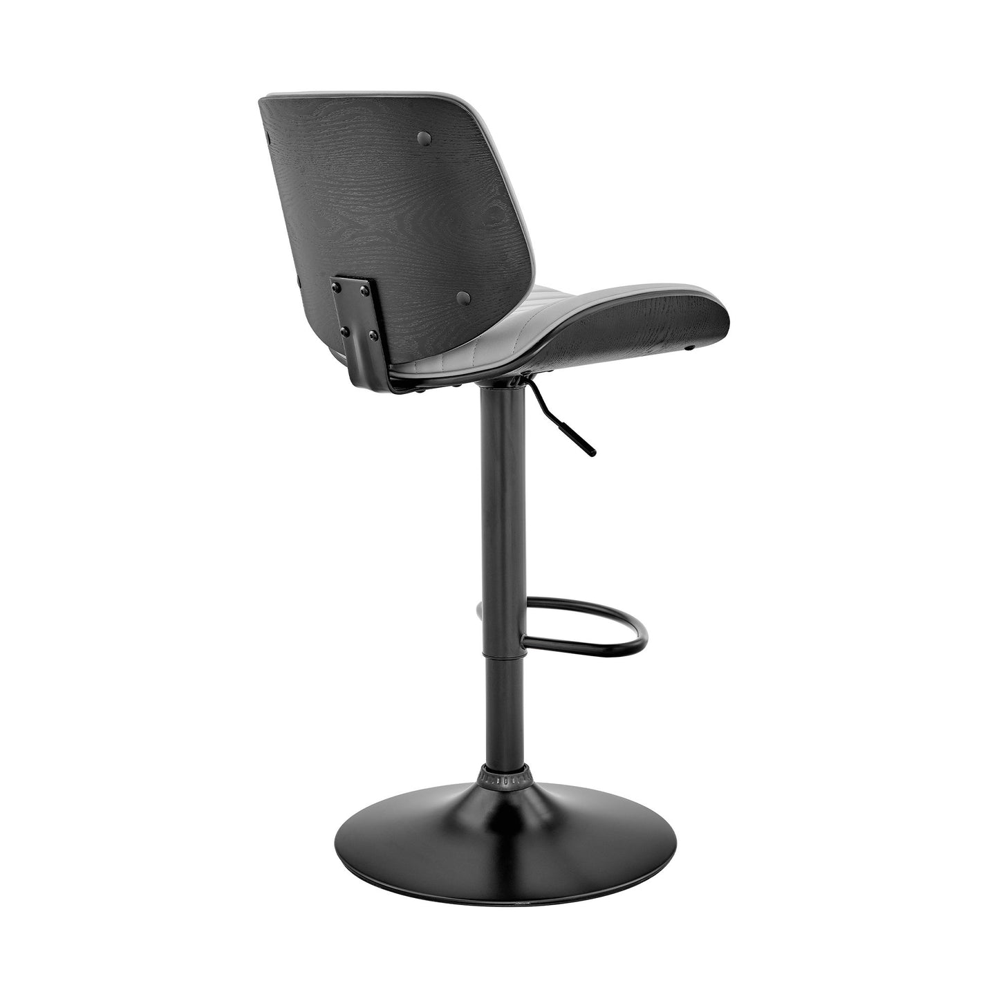 Brock - Adjustable Bar Stool With Black Base