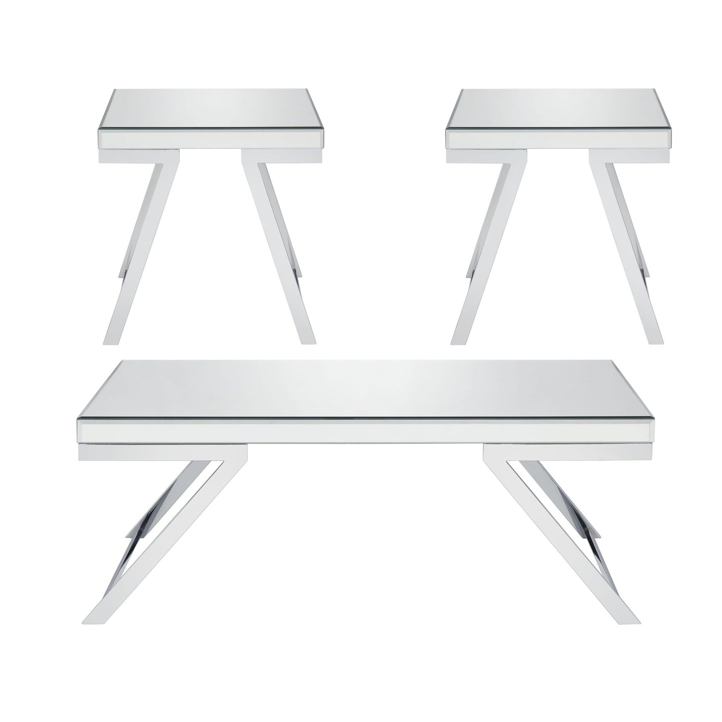Alfresco - 3 Piece Occasional Table Set - Silver