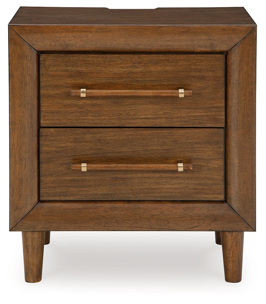 Lyncott - Two Drawer Night Stand - Brown