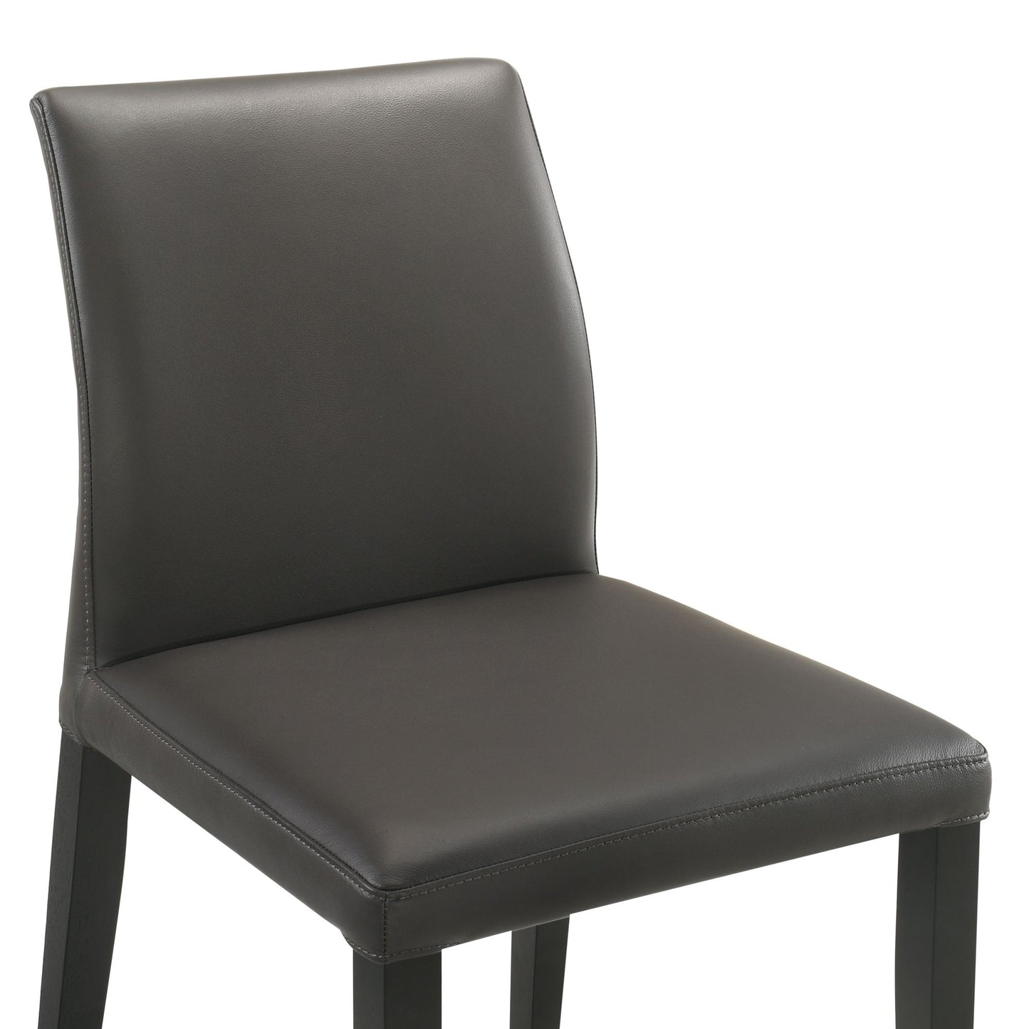 Elyza - Full Back Top Grain Leather Upholstered Wood Dining Chairs (Set of 2)