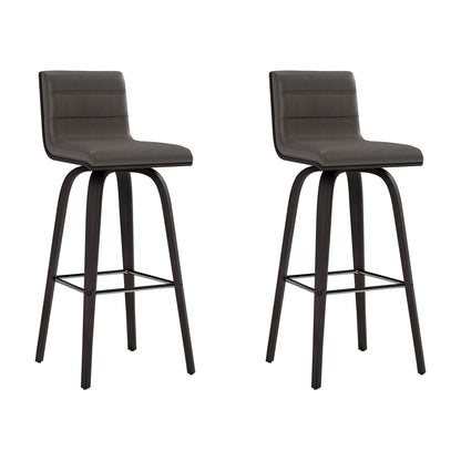 Vienna - 30" Swivel Bar Stool - Black Wood