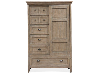 Paxton Place - Wood Door Chest - Dove Tail Grey