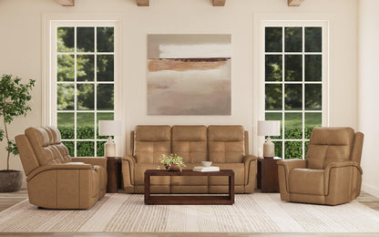 Ranger - Power Reclining Sofa With Console, Power Headrest, Lumbar, Heat & Massage