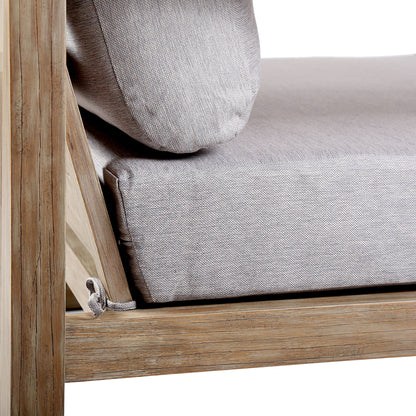 Paradise - Outdoor Lounge Chair With Cushions - Light Eucalyptus / Gray
