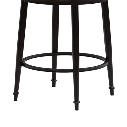 Baxter - Steel Frame Fabric Upholstered Swivel Counter Height Barstool