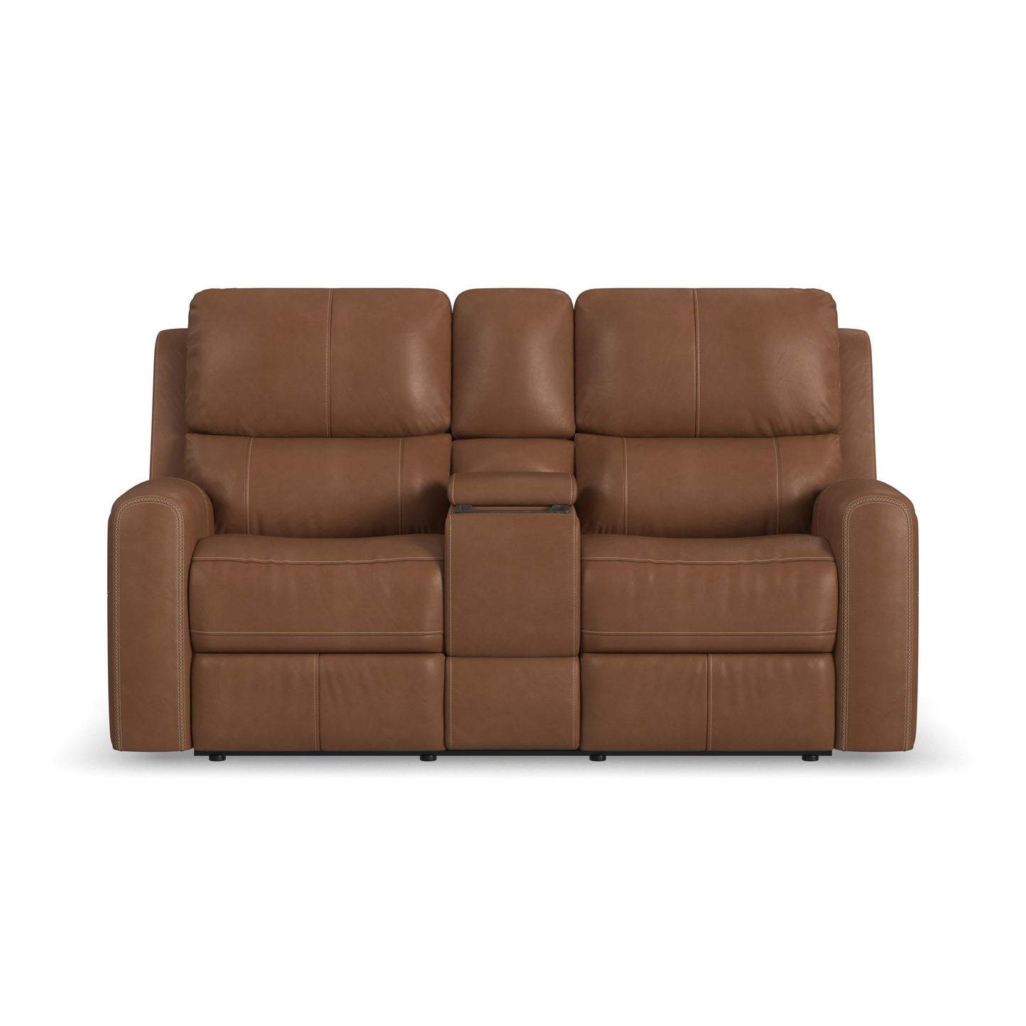 Linden - Power Reclining Loveseat With Console & Power Headrests & Lumbar