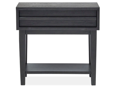Lindon - Dark Open Nightstand - Coffee Bean