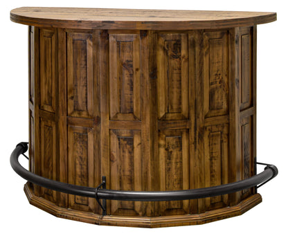 Drake - Curved Bar - Saddle Brown