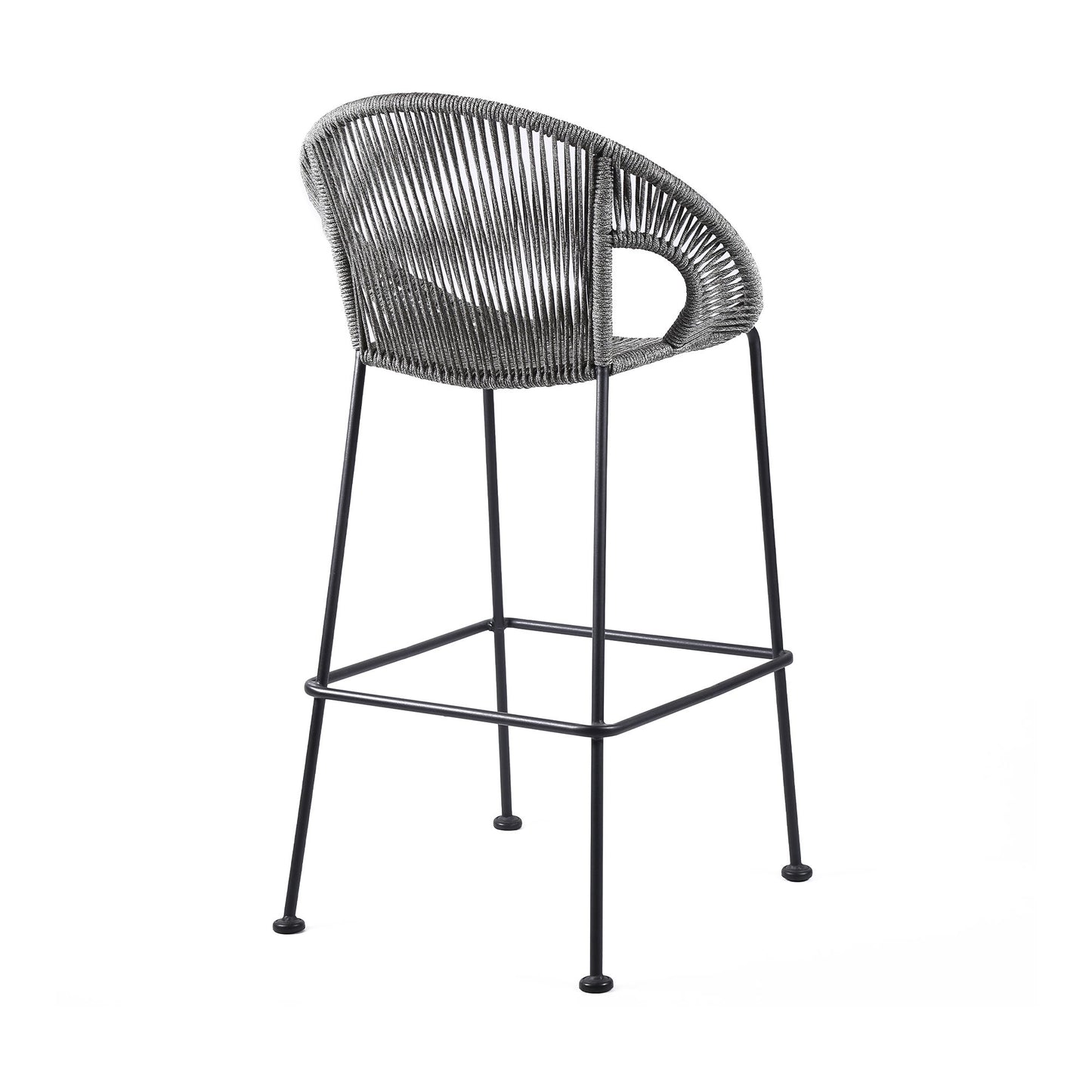 Acapulco - 30" Indoor Outdoor Steel Bar Stool With Rope Set of 2