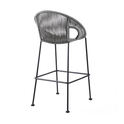 Acapulco - 30" Indoor Outdoor Steel Bar Stool With Rope Set of 2