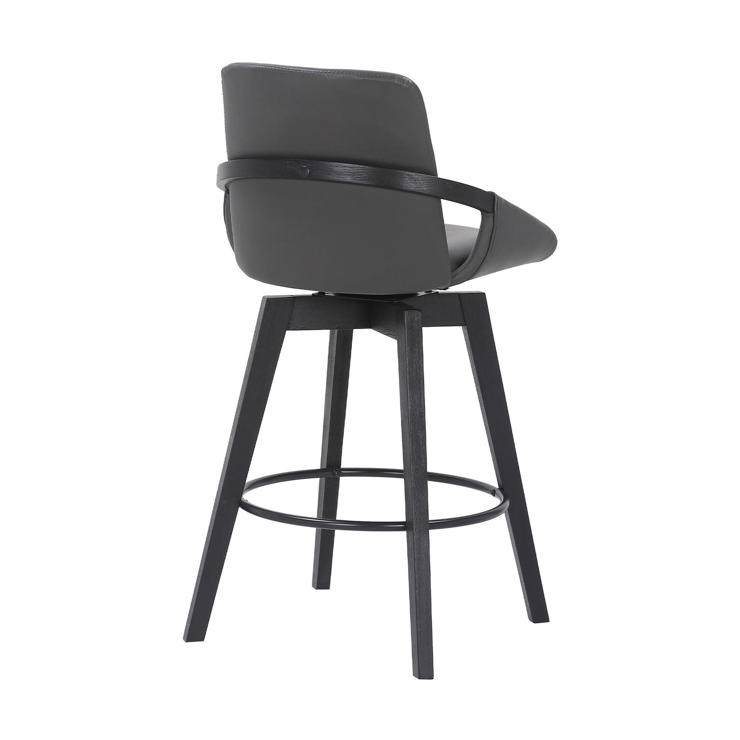 Baylor - Swivel Bar Stool With Black Frame