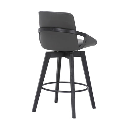 Baylor - Swivel Bar Stool With Black Frame