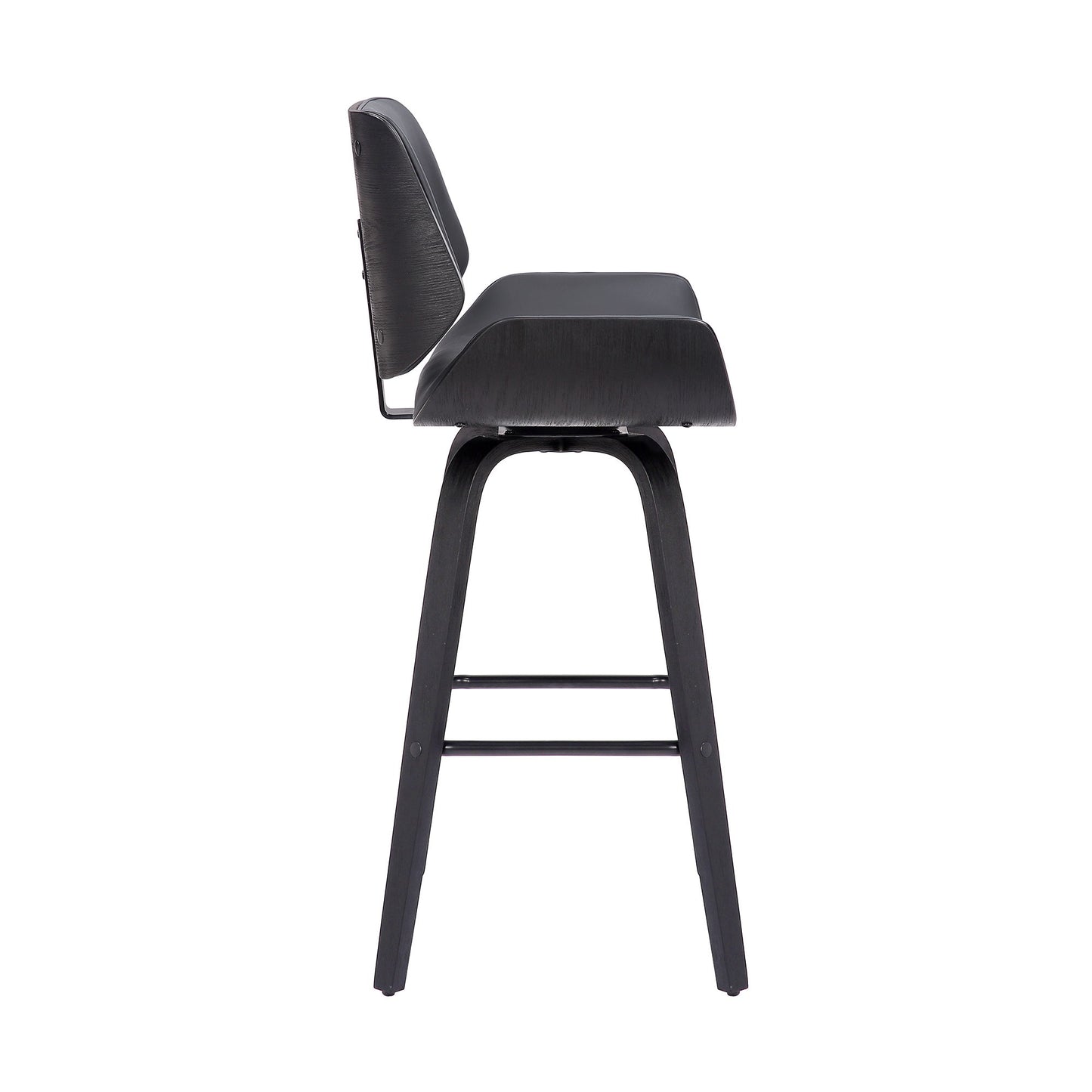 Tyler - 26" Counter Height Swivel Bar Stool With Black Frame