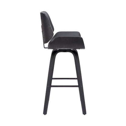 Tyler - 26" Counter Height Swivel Bar Stool With Black Frame