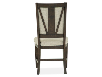 Westley Falls - Step Up Side Chair With Upholstered Seat & Back (Set of 2) - Dark Brown