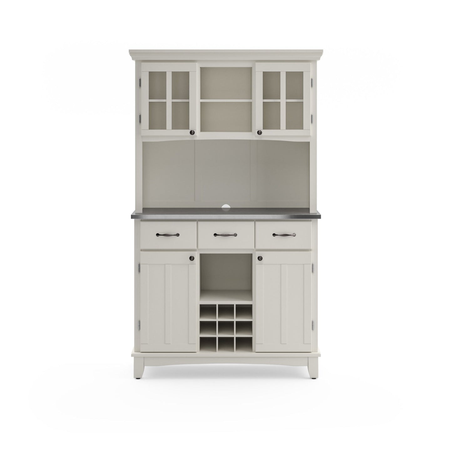 Buffet Of Buffets - Buffet With Hutch Stainless Steel Top