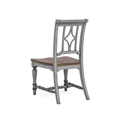 Plymouth - Dining Chair - Gray / Dark Brown