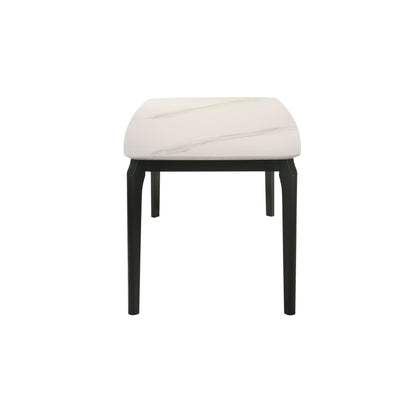 Kimber - Marble Top Dining Table - Black / White