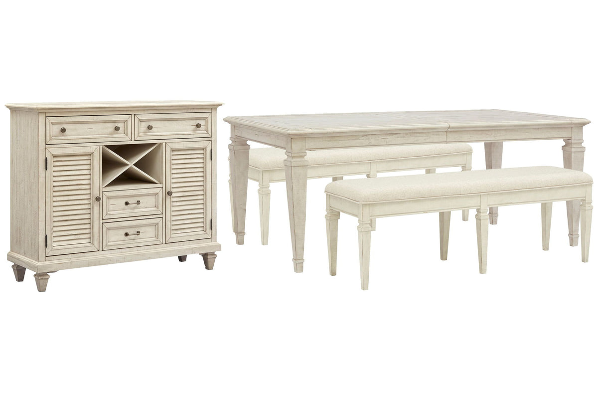 Newport - 4 Piece Extendable Rectangular Dining Table Set